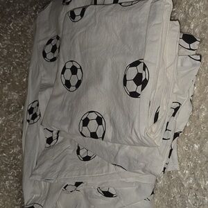 Soccer Ball Print Bedding Set Twin Size Bed A Perfect Gift For Birthday X.mas